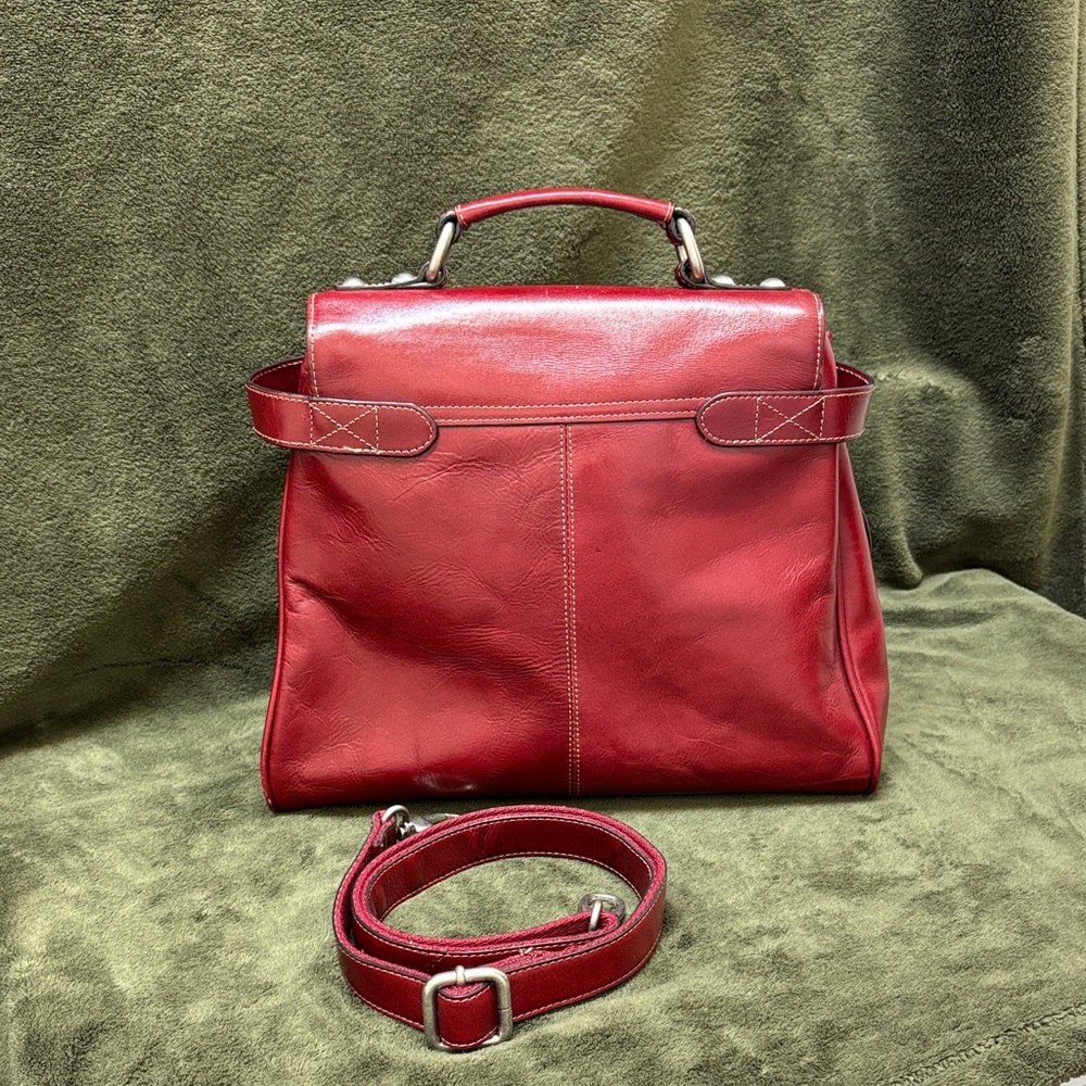 Red Leather Handbag - Picture 2 of 4